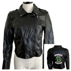 Southside Serpents Riverdale Faux Leather Crop Moto Jacket Fits like Medium